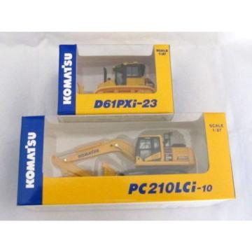 Komatsu Official 1/87 PC210LCi-10 Excavator, D61PXi-23 diecast Shareholder LTD