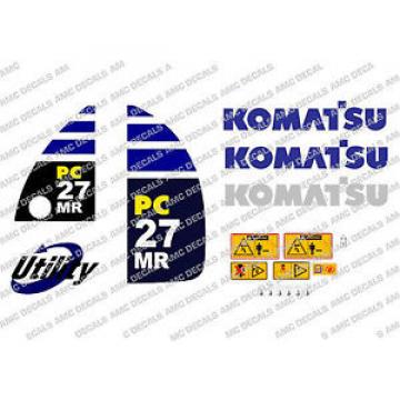 KOMATSU PC27MR DIGGER DECAL STICKER SET