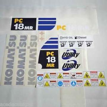 Komatsu PC18MR Decals Stickers Kit,Komatsu PC18MR Mini Excavator New Decal Kit