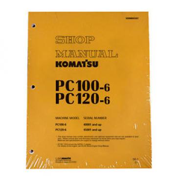 Komatsu Service PC100-6, PC100L-6, PC120-6 Shop Printed Manual