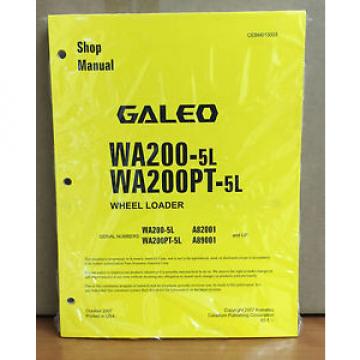 Komatsu Galeo WA200-5L, WA200PT-5L Wheel Loader Shop Service Repair Manual