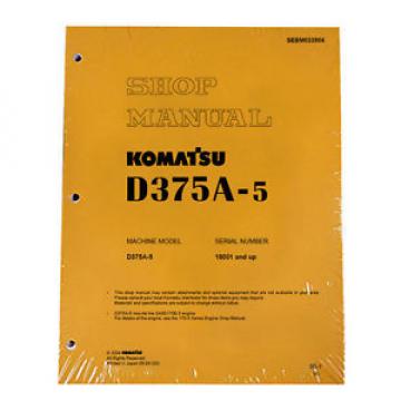 Komatsu D375A-5 Service Repair Workshop Printed Manual