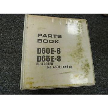 Komatsu D60E8 D65E8 Bulldozer Dozer Crawler Parts Catalog Manual S/N 45001-Up