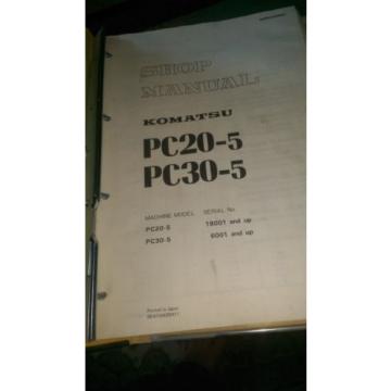 Komatsu PC20-5 repair &amp; parts manuals