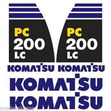 Komatsu PC200-8LC Decals Stickers New Repro Decal Kit