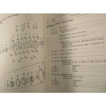 KOMATSU DRESSER DT-414 414B 466 466B 466C DTI466C PARTS BOOK MANUAL 1986