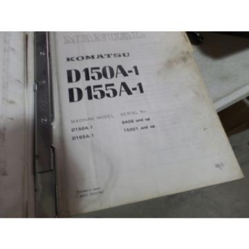 KOMATSU D150A-1 D155A-1 DOZER SHOP MANUAL S/N 8408, 15001 &amp; UP