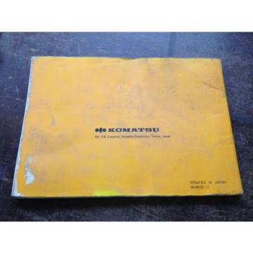 OEM KOMATSU D58E-1, 1A, 1B D58P-1 Bulldozer Operation Maintenance Manual AUC