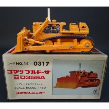 Komatsu Yonezawa Toys Diapet D355A Bulldozer 1/50 - Made in Japan w/ Box