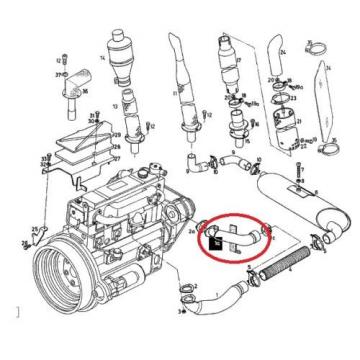 Auspuffrohr Rohr Linde H25 H40 H45 -01 -02 352 3525800112 Still Jungheinrich Gas