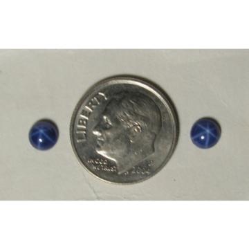 VINTAGE LINDE LINDY PETITE 5MM RD CF BLUE STAR SAPPHIRE CREATED PENDANT W/CHN SS