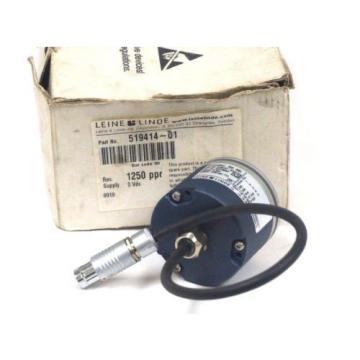 NEW LEINE &amp; LINDE RSI-593 ENCODER 519414-01 , 1250 PPR TTL