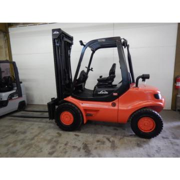 2000 LINDE H45D 10000 LB DIESEL FORKLIFT PNEUMATIC 108/225 3 STAGE MAST 3856