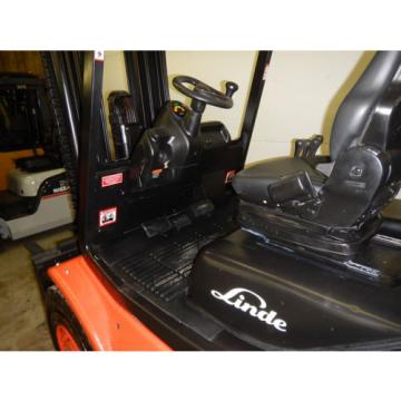 2000 LINDE H45D 10000 LB DIESEL FORKLIFT PNEUMATIC 108/225 3 STAGE MAST 3856