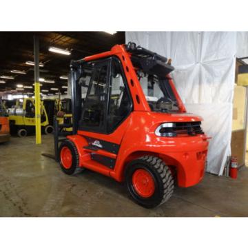 2005 LINDE H80D 17500 LB DIESEL FORKLIFT ENCLOSED HEATED CAB 3397 HOURS