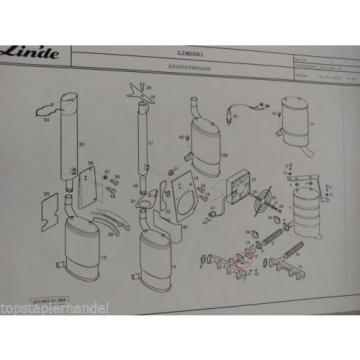 Joint Système d&#039;échappement Linde No. 0009611023 Type H12/15/16/18 BR 330,350