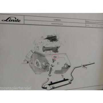 Guarnizione Sistema di scarico Linde no. 0009611023 Tipo H12/15/16/18 BR 330,350