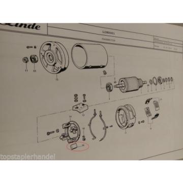 Juego escobillas carbóN 4Stk Motor de traccióN Linde Nº 0009718143 Tipo T,L,N BR