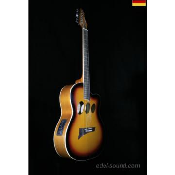 40` Westerngitarre Jane sunburst, breiter Hals, Decke Fichte Korp. Linde Cut EQ,