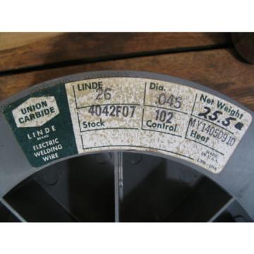 25/lbs #26 BRASS MIG Welding Wire 0.045&#034; on a 12&#034; Spool ( LINDE, Ind. )