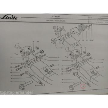 Tornillo De La Bola Amortiguador Barra De Enganche Linde 0039342000 T16/18/20