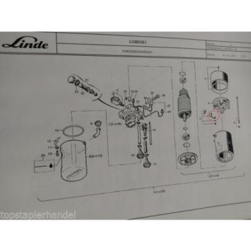 Carbon brush set Pump aggregate Linde no. 0039718102 Type T, L, N BR149,362,379