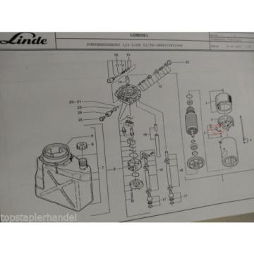 Carbon brush set Pump aggregate Linde no. 0039718102 Type T, L, N BR149,362,379