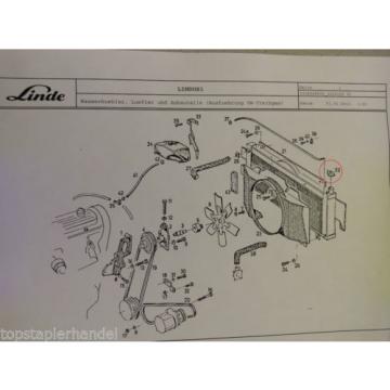 Cubierta de radiador Linde 0009184606 H12/15 H20/25/30/35/40 BR 330,331,332