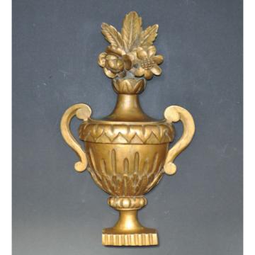 Geschnitze Altarvase mit geschnitzten Blumen, um 1800-1850, Linde, alte Fassung