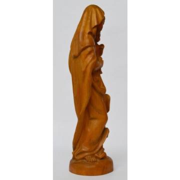 Skulptur Holz Linde handgeschnitzt Maria Muttergottes Madonna mit Kind H. 37 cm