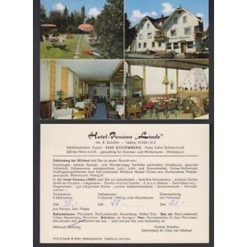 Ansichtskarte Hotel Pension Linde Schömberg Kreis Calw Schwarzwald