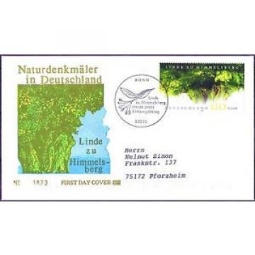 BRD 2001: Himmelsberg-Linde! FDC Nr. 2208 mit Bonner Sonderstempel! Gelaufen! 1A