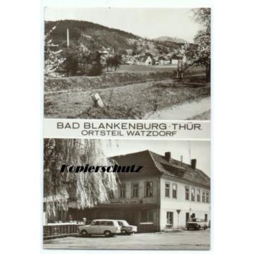 Foto Ak Bad Blankenburg Ortsteil Watzdorf, Gaststätte Zur Linde, Totale