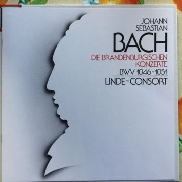 BACH  Brandenburg Concertos  2LPs  LINDE-CONSORT   HANS-MARTIN LINDE