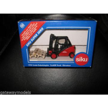 SIKU  LINDE GABELSTRAPLER FORKLIFT TRUCK  QUALITY MODEL MADE IN GERMANY 1722