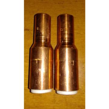 2 NOS ESAB Linde #8 MIG Nozzle Copper 998893 No. 8 for ST-23 and ST-23A Mig Gun