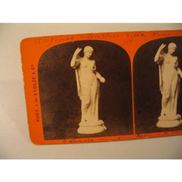 Sculpture Statuary Stereoview Photo cdii 48 Venus genetrix E Linde Stolze AS-IS