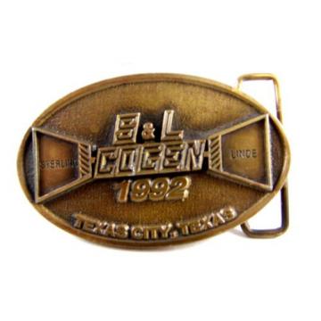 1992 S &amp; L ( Sterling &amp; Linde ) Cogen Texas City Texas Belt Buckle by CD Hit 511