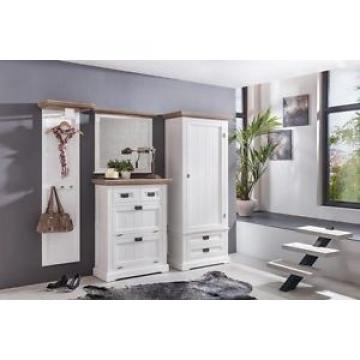 Garderobe Dielenschrank Dielenmöbel Flurmöbel Linde teilmassiv weiß neu 27129