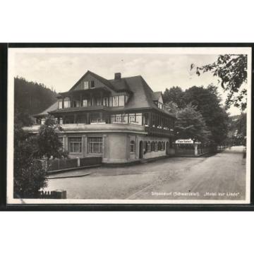 tolle AK Sitzendorf, Außenansicht Hotel zur Linde