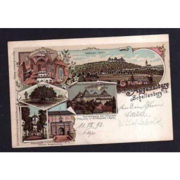 113164 AK Schellenberg i. S. Schloss Augustusburg 1898 Litho Schlosshof Linde Sp