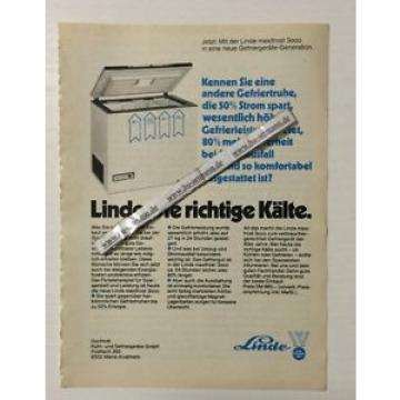 Werbung Linde Gefriergetäte      von 1980   (10071428)