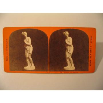 Sculpture Statuary Stereoview Photo cdii Stolze Linde 39 Venus von Canova