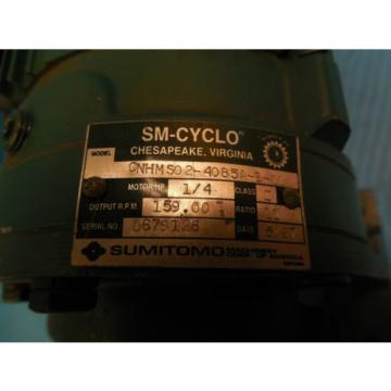 SUMITOMO CNHM S0 2 4085A B 11 AC GEAR MOTOR INDUSTRIAL TRANSMISSIONS