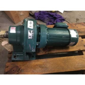 SUMITOMO SM CYCLO GEAR MOTOR, RATIO 289, WITH MOTOR, 1/2 HP, 1740 RPM , USED