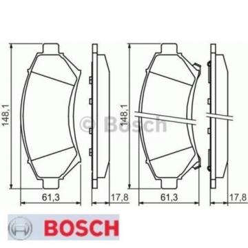 Bremsbelagsatz Bremsbeläge Bremsklötze BOSCH BP235 E190R-011075/1273 0986424466