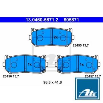 Bremsbelagsatz Bremsbeläge Bremsklötze ATE 605871 23455 23456 130460-58712