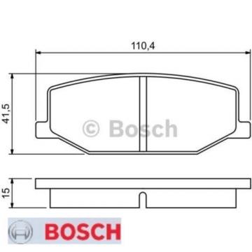 Bremsbelagsatz Bremsbeläge Bremsklötze BOSCH BP505 21142 7540D660 0986460935