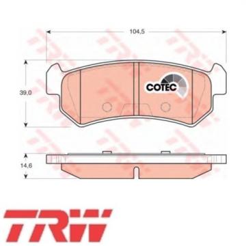 TRW Bremsbelagsatz Bremsbeläge Bremsklötze Hinten CHEVROLET GDB3348