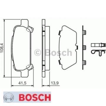 Bremsbelagsatz Bremsbeläge Bremsklötze BOSCH BP366 23572 0986424650